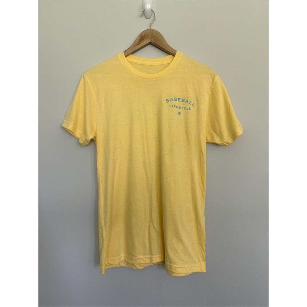 Baseball Lifestyle Men’s Yellow Off Season T-Shirt Small